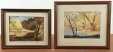 DE artist by Edward Grant, watercolor, sold Jan 2025