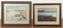 DE artist by Edward Grant, watercolor, sold Jan 2025