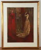 Untitled by Alan Larkin, Lithograph "The Rapture" color lithograph with bold colors, sold Jan 2025