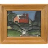 Tomb," circa by Philip Pinner, oil on board, sold Jun 2022
