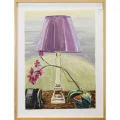 Lamp X by Carolyn Brady, 1999, monotype, sold Jun 2022