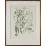 Untitled by Oskar Kokoschka, lithograph, sold Jun 2022