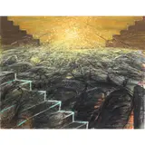 When We Meet Again - Pyramid by Younhee Paik, 1988, acrylic on paper, sold Jun 2022
