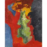 Untitled by Howard Foote, 1966, oil on board, sold Jun 2022