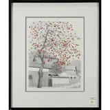 Tree Blossom by Ryohei Tanaka, 2000, etching, sold Jun 2022