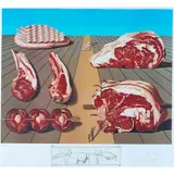 Les sentre-plats sodamises" from the "Les diners de Gala" suite by Salvador Dalí, 1978, engraving remarque on BFK Rives, sold Jul 2022