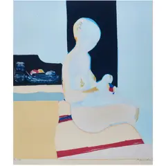 Untitled by Roger Mühl, lithograph in colors, sold Jul 2022