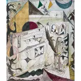 Tangier by Volker Hüller, 2007, etching and watercolor, sold Jul 2022