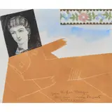 Untitled by Max Papart, mixed media collage, sold Jul 2022