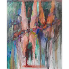 Mess at Makay Bar," circa by John Charles Haley, 2005, oil on linen, sold Jul 2022