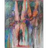 Mess at Makay Bar," circa by John Charles Haley, 2005, oil on linen, sold Jul 2022