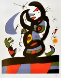 Spanish School by Joan Miró, lithograph, sold Jul 2020