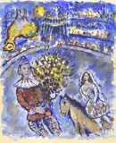 French School by Marc Chagall, lithograph, sold Aug 2020
