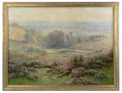 landscape by Édouard Pail, oil on canvas, sold Jan 2025