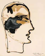 Profile 91-26 - Tulbagh by Christo Coetzee, oil on paper, sold Oct 2023