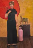 Figurative Portrait by Penny Purpura, circa 2002, Oil on Canvas, sold May 2024