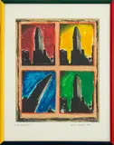 Flat Iron NYC by Michael Babyak, 1996, Serigraph in Colors, sold May 2024