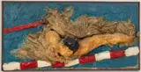 Mark Spitz by Mary Jo Schwalbach, 1972, Mixed Media Assemblage, sold May 2024