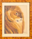 Lion by Sandra Finkenberg, Watercolor on Paper, sold May 2024