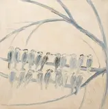 Java Rice Birds by Hunt Slonem, 1993, Oil on Canvas, sold May 2024