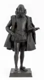 William Shakespeare by Frederick William MacMonnies, Bronze Sculpture, sold May 2024