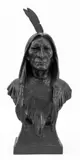 Bust of a Native American Man by Max Bachmann, circa 1905, Bronze Sculpture, sold May 2024