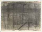Abstract Grid by Moshe Kupferman, 1974, Mixed Media with Charcoal on Paper, sold May 2024
