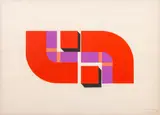 Complex Unit by César Paternosto, 1969, Acrylic on Paper, sold May 2024