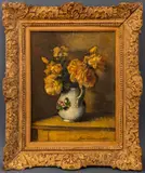 Flowers by Simka Simkhovitch, 1939, Oil on Canvas, sold May 2024