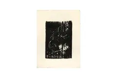 Private collection of early emin works by Tracey Emin, woodcut on card, offered Oct 2023