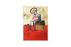 Untitled by Adam Neate, Etching wove published by Elms Lesters, London, with their blindstamp sheet, offered Oct 2023