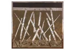 Preview: Barley Mow Centre by John Milnes-Smith, oil on board, offered Aug 2023