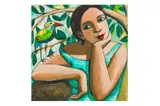 Preview: Barley Mow Centre by Anita Klein, acrylic on paper, offered Aug 2023