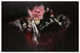 Untitled by James Starr, mixed media on canvas, offered Aug 2023