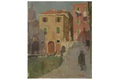 R.a. (1904-1966) by Edward Le Bas, oil on board, offered Aug 2023