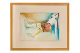 Untitled by Sarah Lee, oil on paper, offered Aug 2023