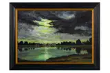 Untitled by Adrian Chapman, oil on board, offered Aug 2023