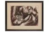 Untitled by Aidron Duckworth, charcoal on paper, offered Aug 2023