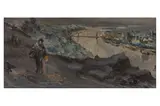 Untitled by Joseph Wenglein, oil on board, offered Jul 2023
