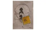 Untitled by Mohammed Kacimi, mixed media on canvas, offered Jul 2023