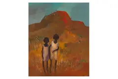 Untitled by Bernhard Rust, oil on board, offered Jul 2023