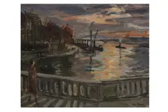 Untitled by René Levrel, oil on canvas, offered Jul 2023