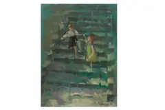 Untitled by Eileen Aldridge, oil on canvas board, offered Jul 2023