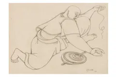 Untitled by Satish Gujral, pencil on paper, offered Jul 2023