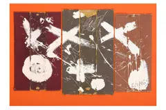 Untitled by Herbert Zangs, acrylic, offered Jul 2023