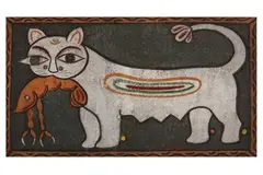 Untitled by Jamini Roy, gouache on board, offered Jul 2023