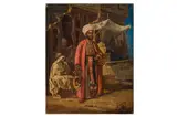 AFTER AMEDEO PREZIOSI (MALTESE 1816-1882) The barber signed E by E. Solie, oil on canvas, offered Jul 2023