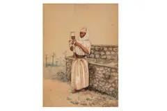 Untitled by Albert Pavy, watercolour, offered Jul 2023