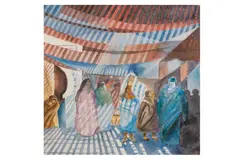Untitled by Edward Alexander Lewis, watercolour, offered Jul 2023