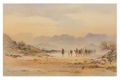 Untitled by David Howell, watercolour, offered Jul 2023